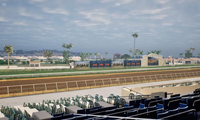 Del Mar Thoroughbred Club - Section Stretch Run Box 52 D Lvl 2 Seat View