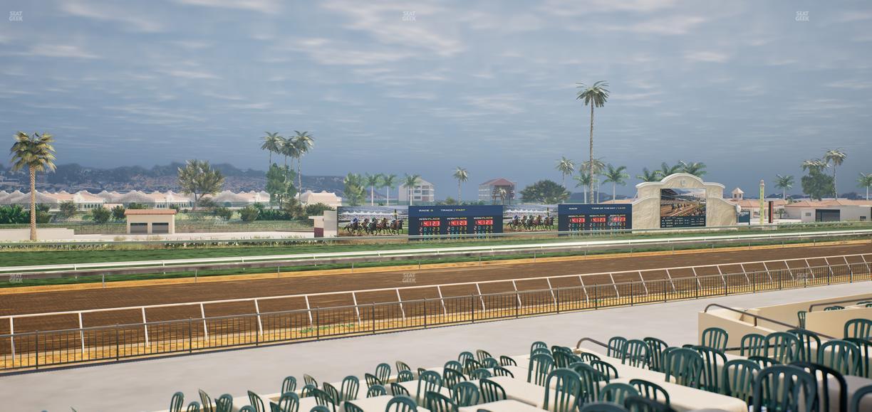 Del Mar Thoroughbred Club - Section Stretch Run Box 53 A Lvl 2 Seat View