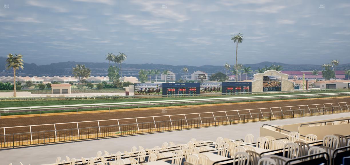 Del Mar Thoroughbred Club - Section Stretch Run Box 53 B Lvl 2 Seat View