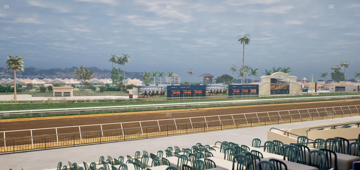 Del Mar Thoroughbred Club - Section Stretch Run Box 53 B Lvl 2 Seat View