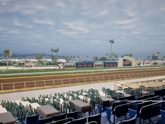 Del Mar Thoroughbred Club - Section Stretch Run Box 53 C Lvl 2 Seat View