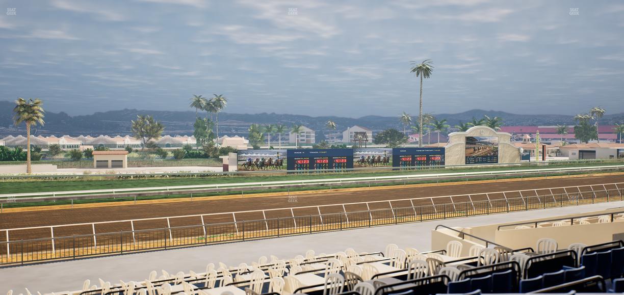 Del Mar Thoroughbred Club - Section Stretch Run Box 53 C Lvl 2 Seat View