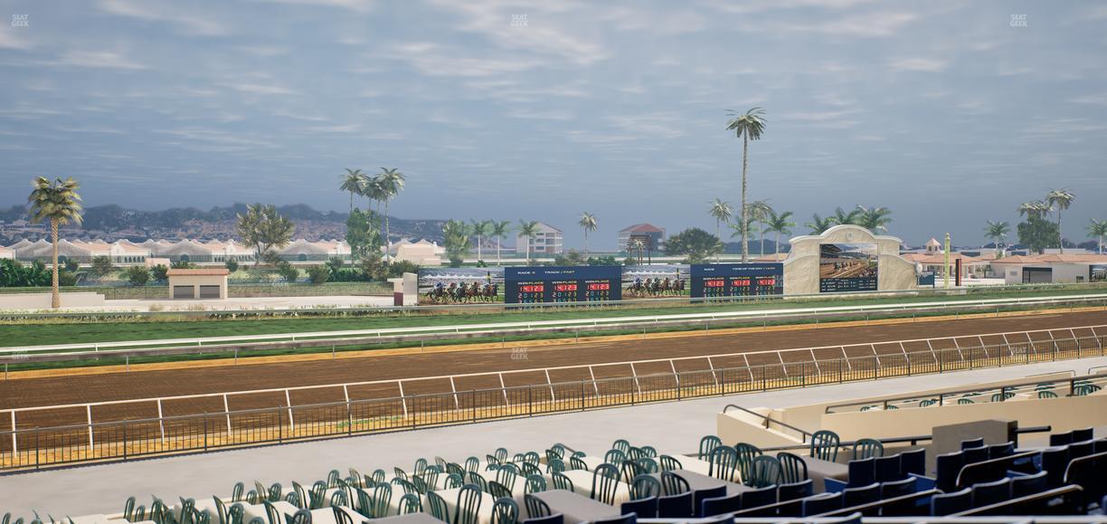 Del Mar Thoroughbred Club - Section Stretch Run Box 53 D Lvl 2 Seat View