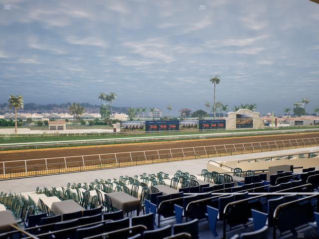 Del Mar Thoroughbred Club - Section Stretch Run Box 53 D Lvl 2 Seat View