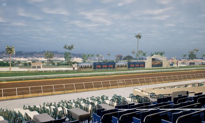 Del Mar Thoroughbred Club - Section Stretch Run Box 53 D Lvl 2 Seat View