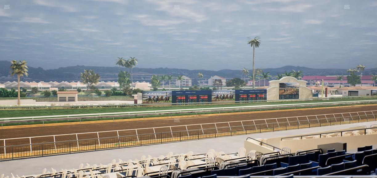 Del Mar Thoroughbred Club - Section Stretch Run Box 53 D Lvl 2 Seat View