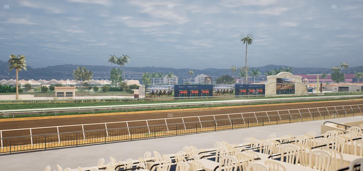 Del Mar Thoroughbred Club - Section Stretch Run Box 54 A Lvl 2 Seat View