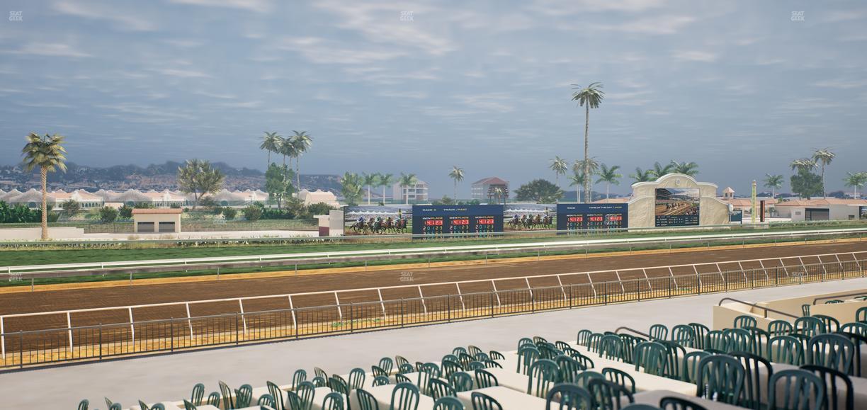 Del Mar Thoroughbred Club - Section Stretch Run Box 54 B Lvl 2 Seat View