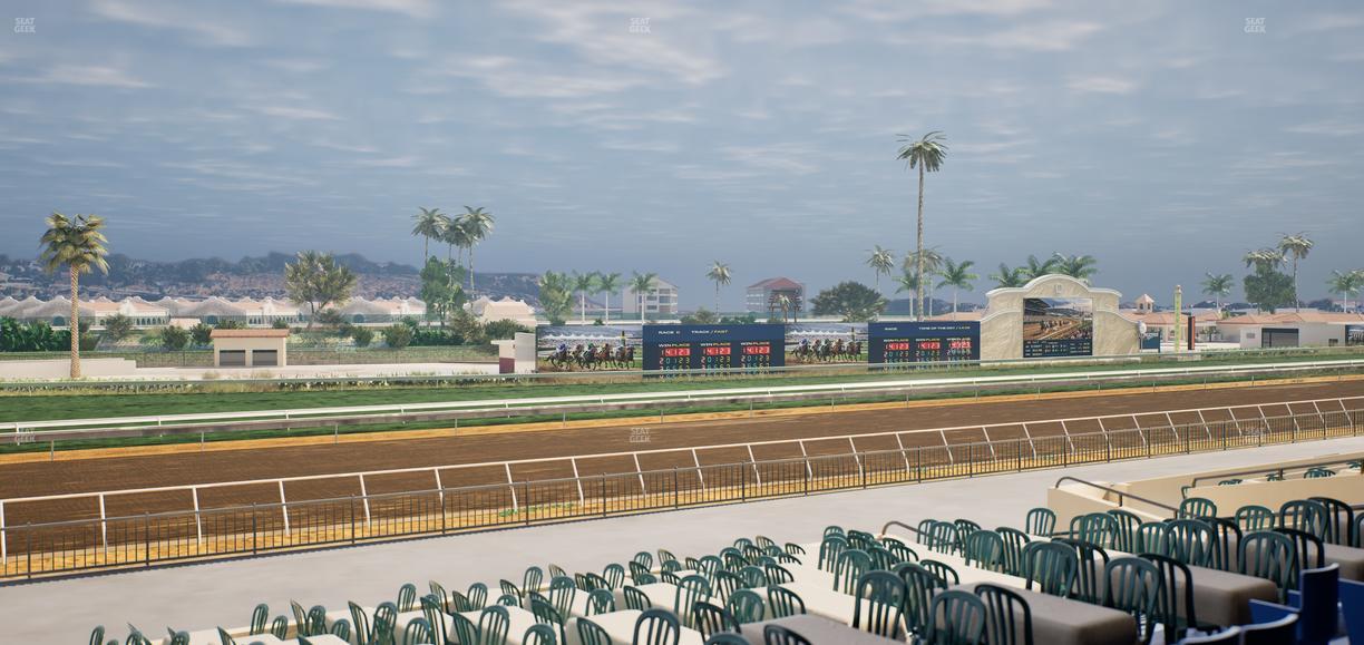 Del Mar Thoroughbred Club - Section Stretch Run Box 54 C Lvl 2 Seat View