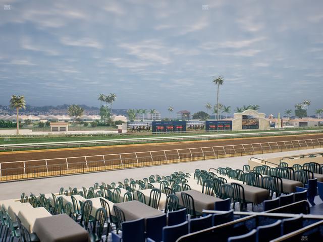 Del Mar Thoroughbred Club - Section Stretch Run Box 54 C Lvl 2 Seat View