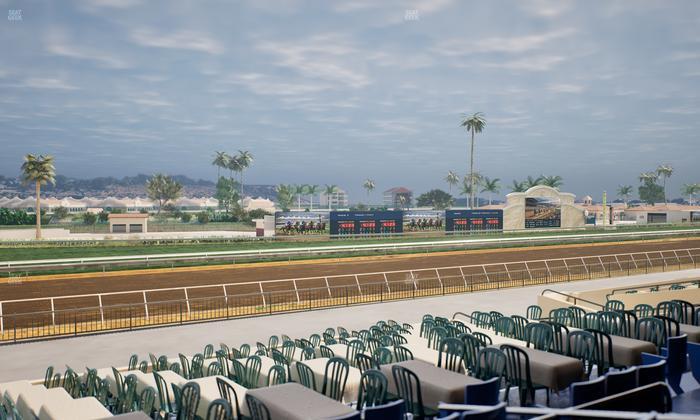 Del Mar Thoroughbred Club - Section Stretch Run Box 54 C Lvl 2 Seat View