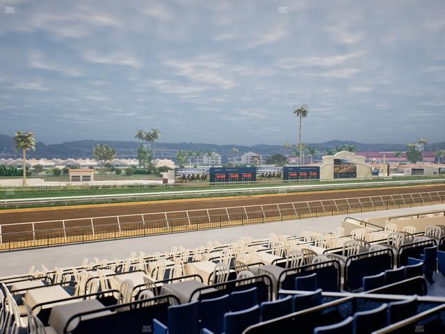 Del Mar Thoroughbred Club - Section Stretch Run Box 54 C Lvl 2 Seat View