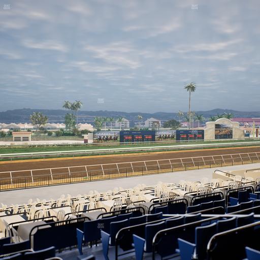 Del Mar Thoroughbred Club - Section Stretch Run Box 54 D Lvl 2 Seat View