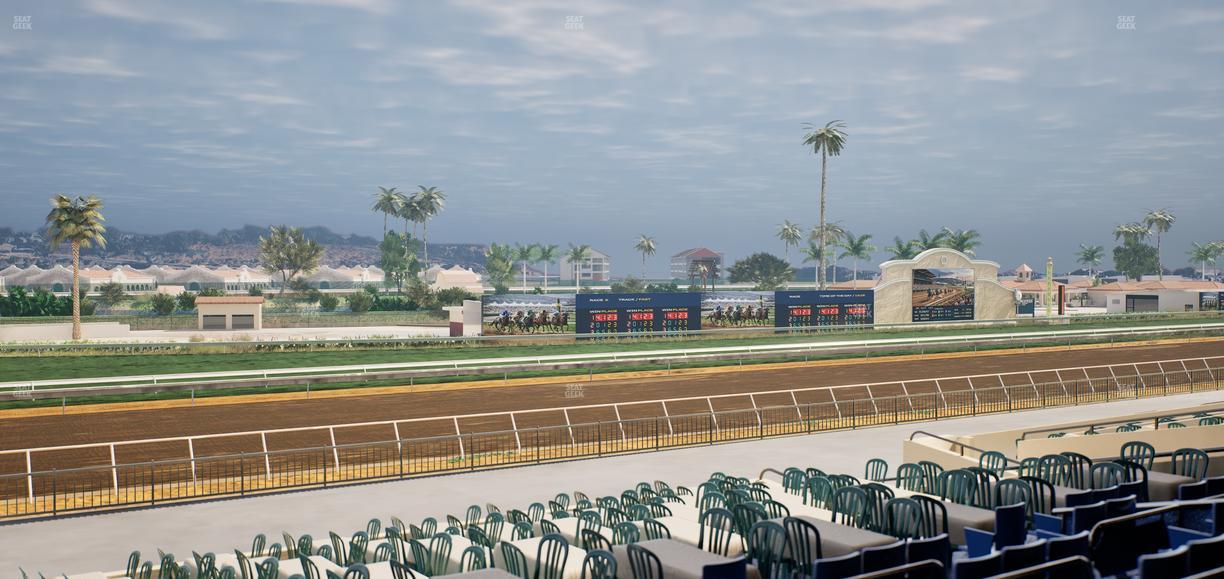 Del Mar Thoroughbred Club - Section Stretch Run Box 54 D Lvl 2 Seat View