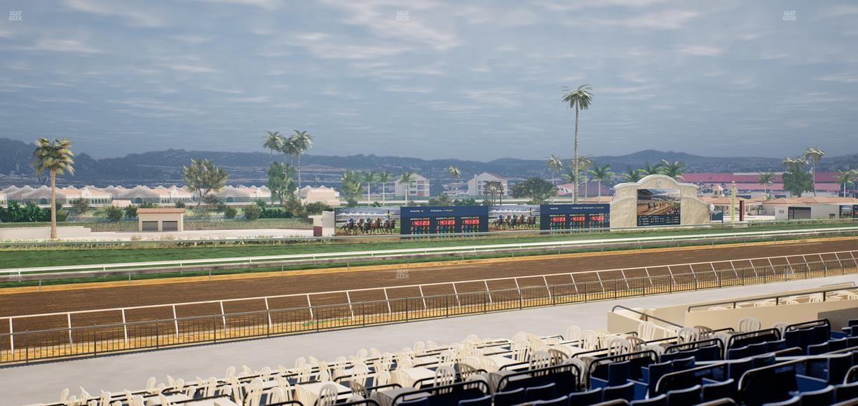 Del Mar Thoroughbred Club - Section Stretch Run Box 54 E Lvl 2 Seat View