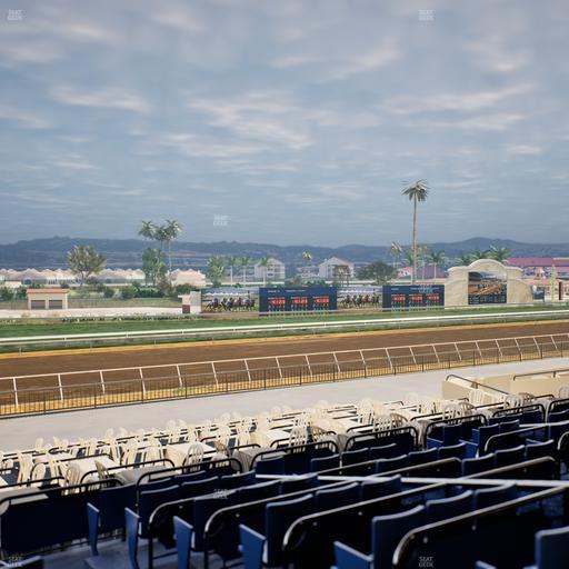 Del Mar Thoroughbred Club - Section Stretch Run Box 54 E Lvl 2 Seat View