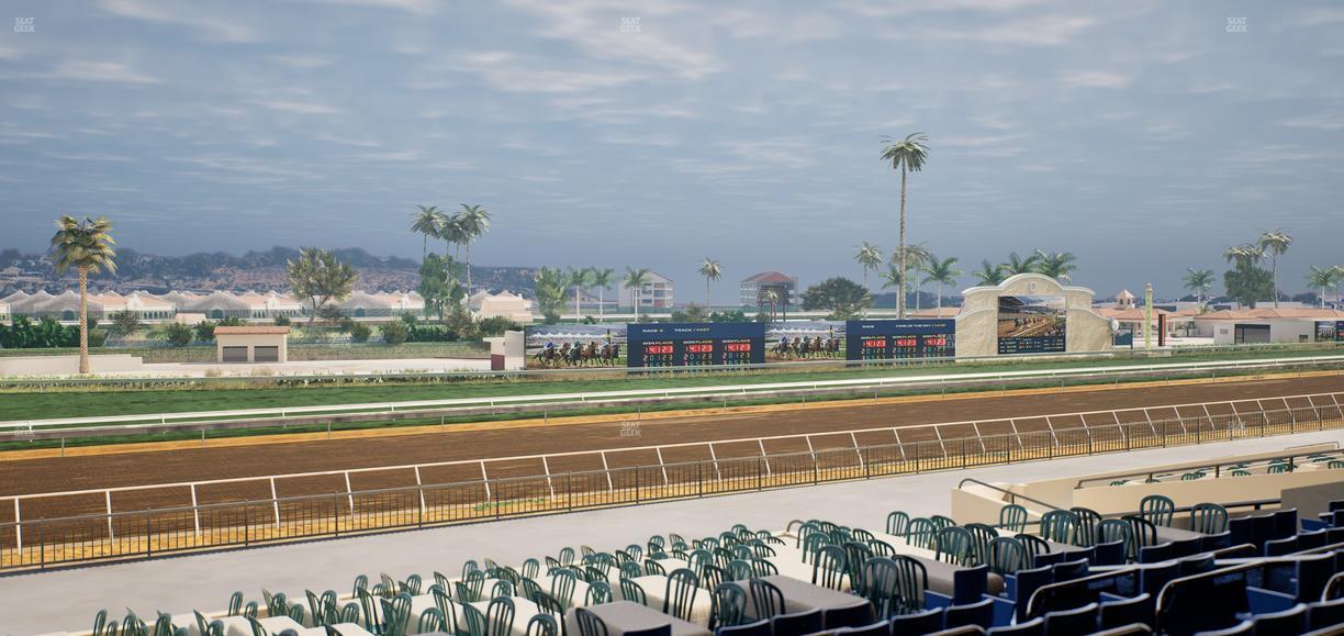 Del Mar Thoroughbred Club - Section Stretch Run Box 54 E Lvl 2 Seat View