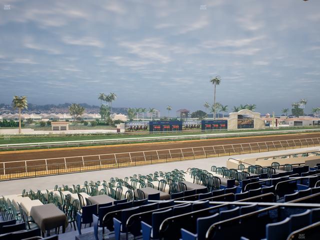 Del Mar Thoroughbred Club - Section Stretch Run Box 54 E Lvl 2 Seat View