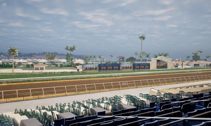 Del Mar Thoroughbred Club - Section Stretch Run Box 54 E Lvl 2 Seat View