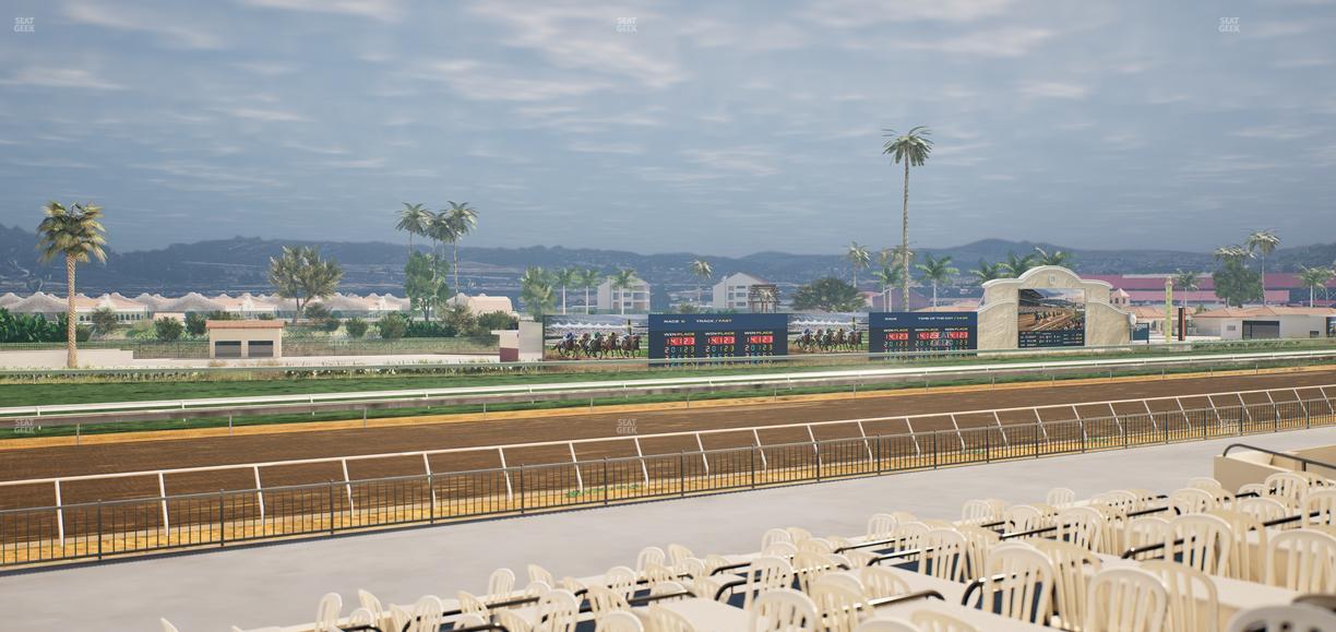 Del Mar Thoroughbred Club - Section Stretch Run Box 55 A Lvl 2 Seat View