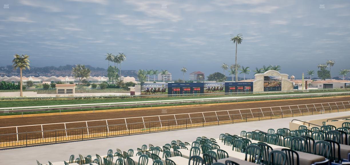 Del Mar Thoroughbred Club - Section Stretch Run Box 55 B Lvl 2 Seat View