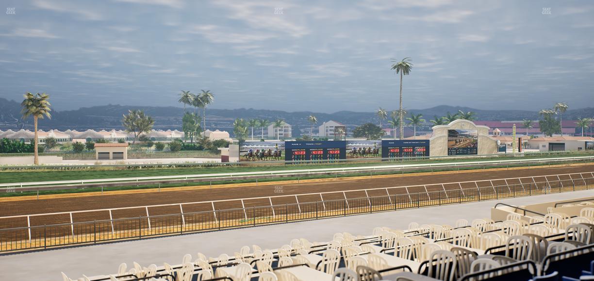 Del Mar Thoroughbred Club - Section Stretch Run Box 55 B Lvl 2 Seat View