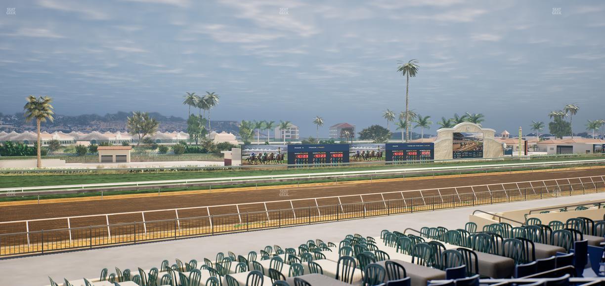 Del Mar Thoroughbred Club - Section Stretch Run Box 55 C Lvl 2 Seat View