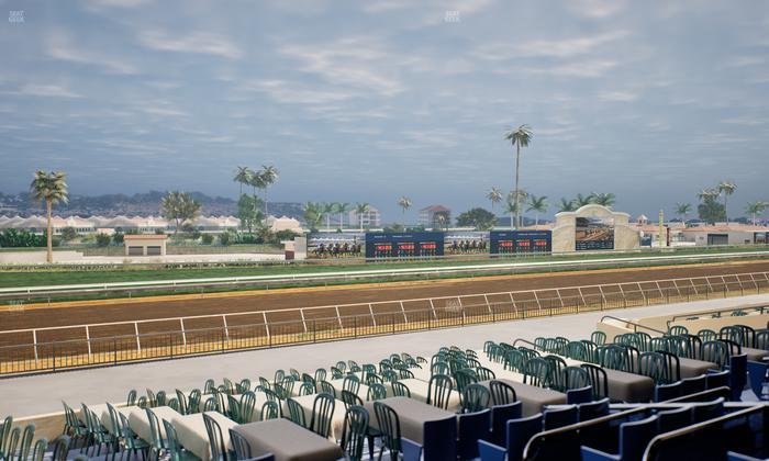 Del Mar Thoroughbred Club - Section Stretch Run Box 55 C Lvl 2 Seat View