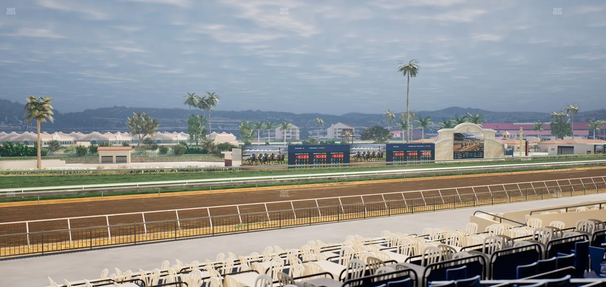 Del Mar Thoroughbred Club - Section Stretch Run Box 55 C Lvl 2 Seat View