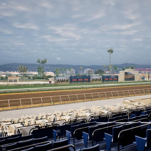 Del Mar Thoroughbred Club - Section Stretch Run Box 55 Lvl 2 Seat View