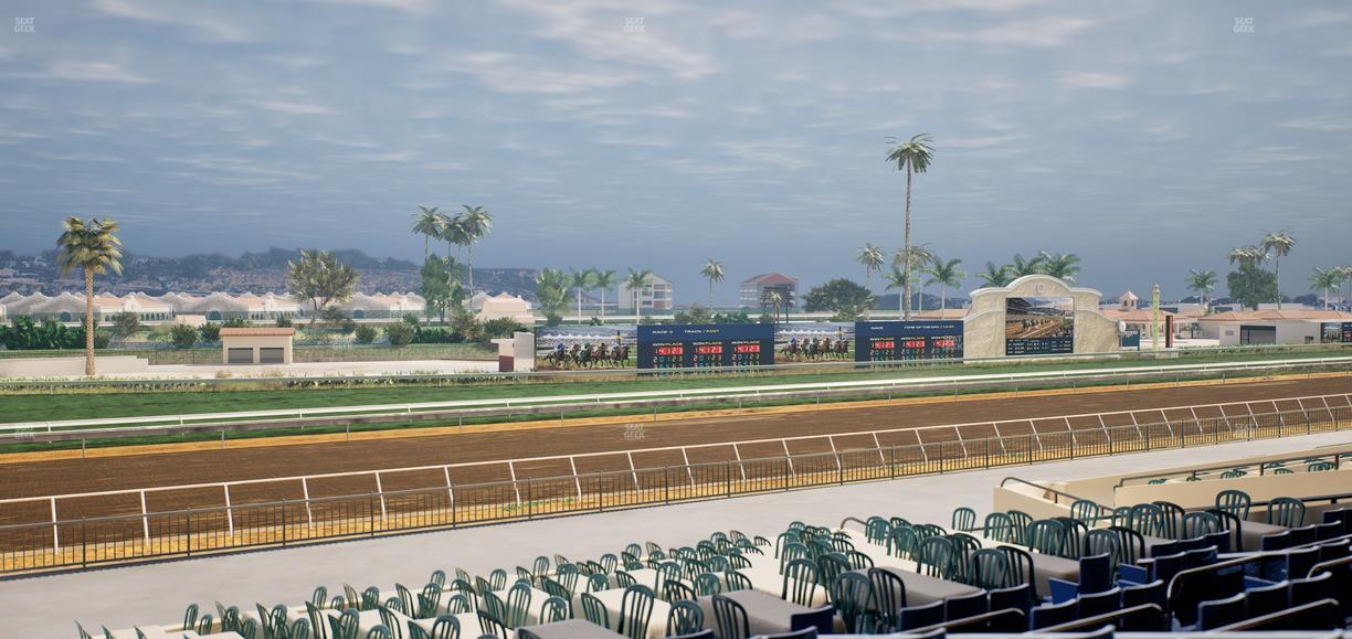 Del Mar Thoroughbred Club - Section Stretch Run Box 55 Lvl 2 Seat View