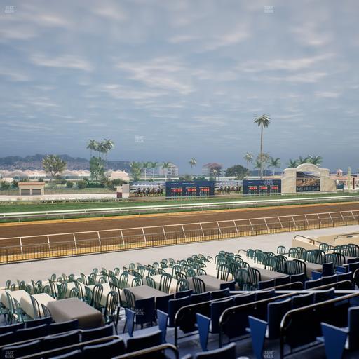Del Mar Thoroughbred Club - Section Stretch Run Box 55 Lvl 2 Seat View