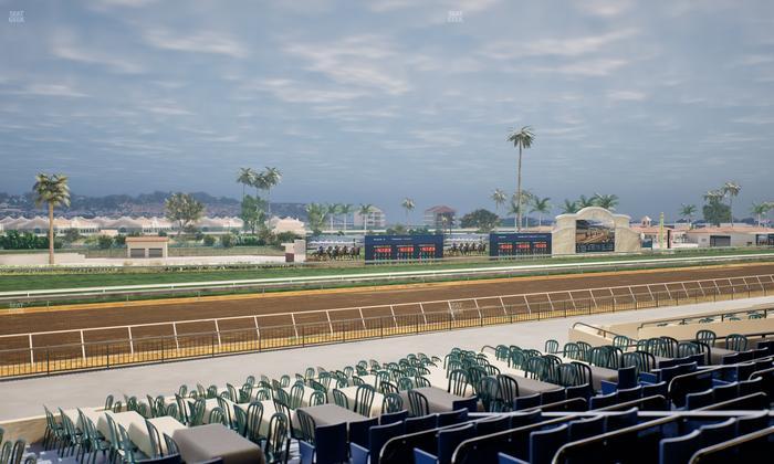 Del Mar Thoroughbred Club - Section Stretch Run Box 55 Lvl 2 Seat View