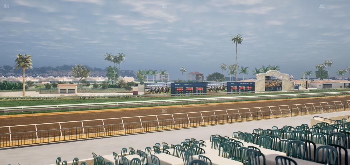 Del Mar Thoroughbred Club - Section Stretch Run Box 56 B Lvl 2 Seat View