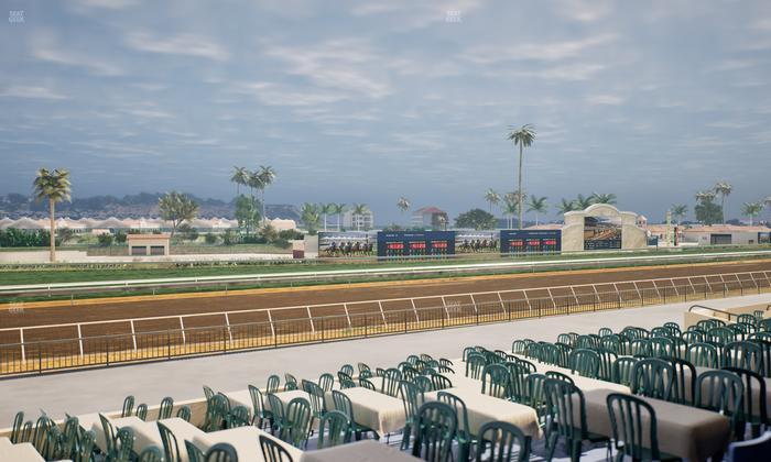 Del Mar Thoroughbred Club - Section Stretch Run Box 56 B Lvl 2 Seat View