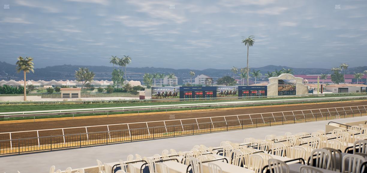 Del Mar Thoroughbred Club - Section Stretch Run Box 56 B Lvl 2 Seat View