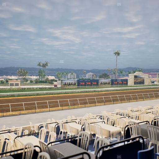 Del Mar Thoroughbred Club - Section Stretch Run Box 56 B Lvl 2 Seat View