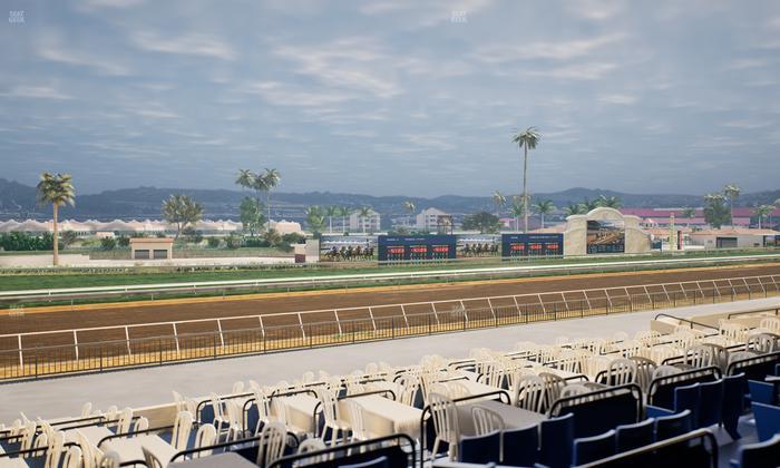 Del Mar Thoroughbred Club - Section Stretch Run Box 56 C Lvl 2 Seat View