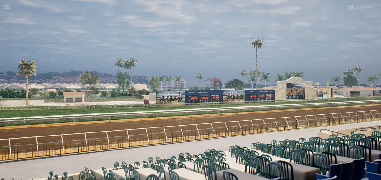 Del Mar Thoroughbred Club - Section Stretch Run Box 56 C Lvl 2 Seat View