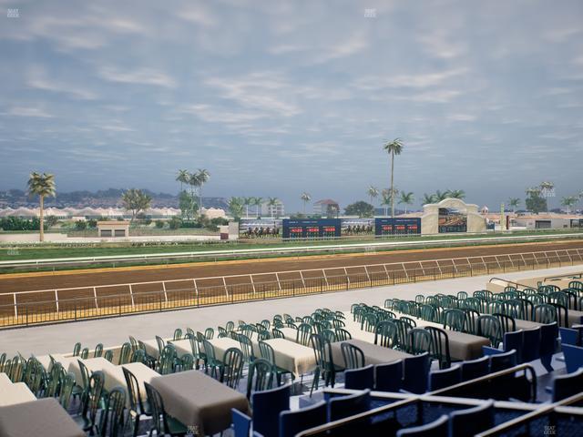 Del Mar Thoroughbred Club - Section Stretch Run Box 56 C Lvl 2 Seat View