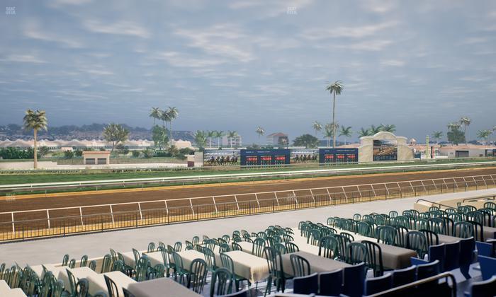 Del Mar Thoroughbred Club - Section Stretch Run Box 56 C Lvl 2 Seat View