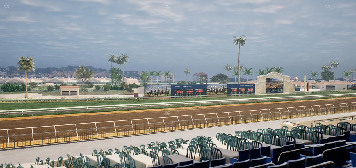 Del Mar Thoroughbred Club - Section Stretch Run Box 56 D Lvl 2 Seat View