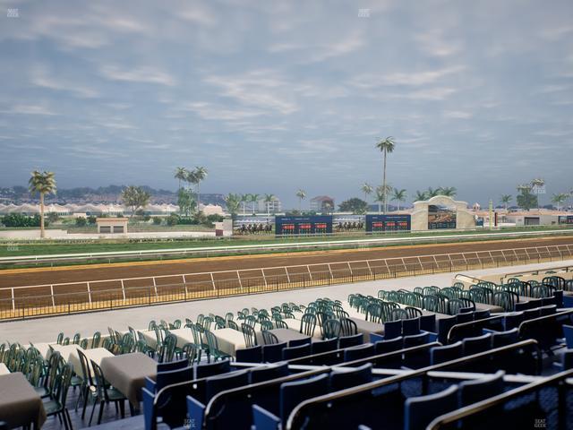 Del Mar Thoroughbred Club - Section Stretch Run Box 56 D Lvl 2 Seat View