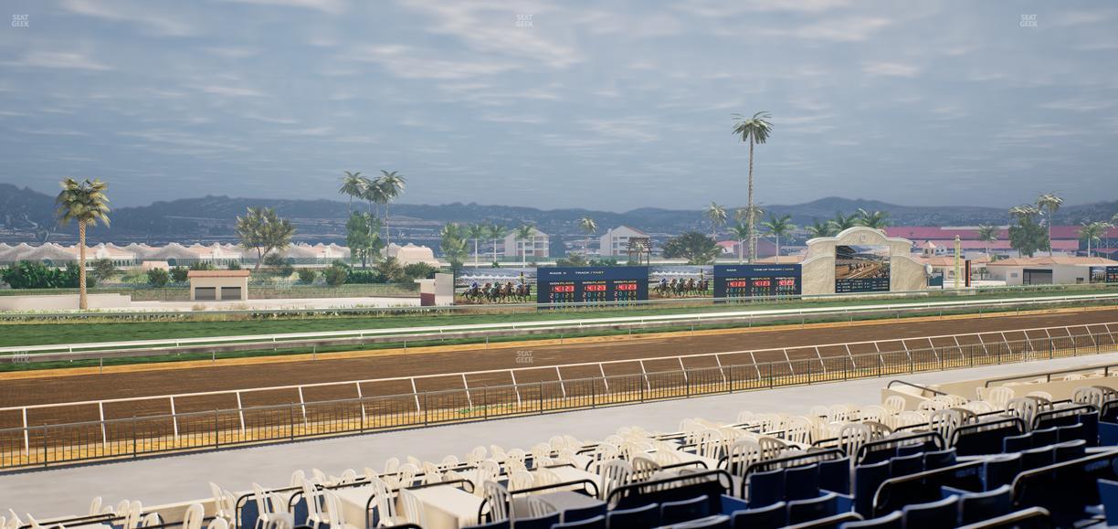 Del Mar Thoroughbred Club - Section Stretch Run Box 56 D Lvl 2 Seat View