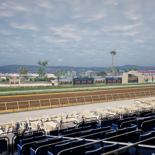 Del Mar Thoroughbred Club - Section Stretch Run Box 56 Lvl 2 Seat View