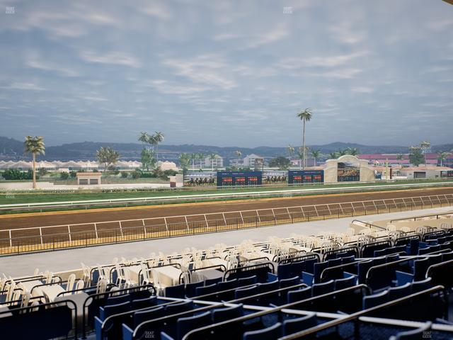 Del Mar Thoroughbred Club - Section Stretch Run Box 56 Lvl 2 Seat View