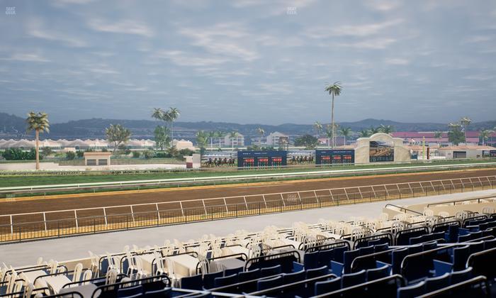 Del Mar Thoroughbred Club - Section Stretch Run Box 56 Lvl 2 Seat View