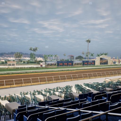 Del Mar Thoroughbred Club - Section Stretch Run Box 56 Lvl 2 Seat View