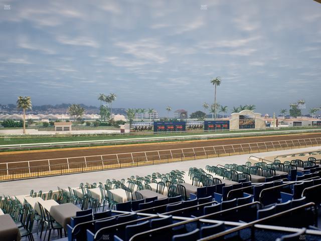 Del Mar Thoroughbred Club - Section Stretch Run Box 56 Lvl 2 Seat View