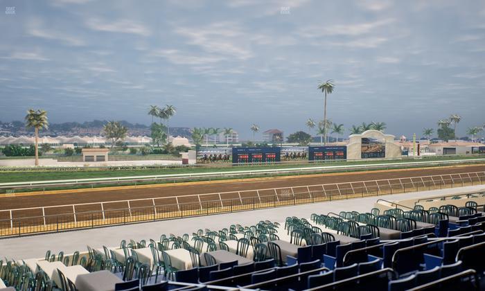 Del Mar Thoroughbred Club - Section Stretch Run Box 56 Lvl 2 Seat View